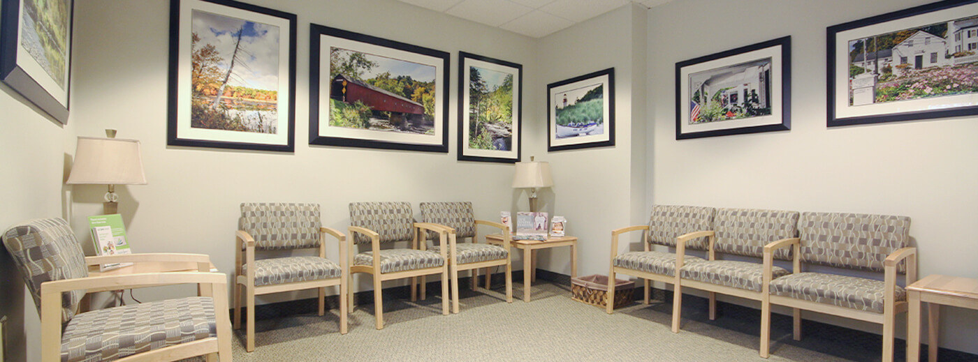 Waiting room in Torrington dental office