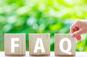 FAQ written on square wooden blocks